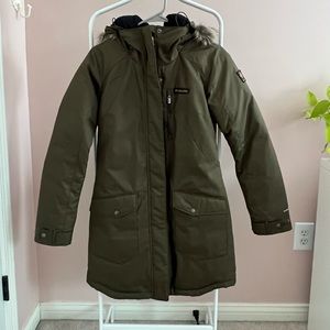 Women’s Columbia Green Puffer Coat